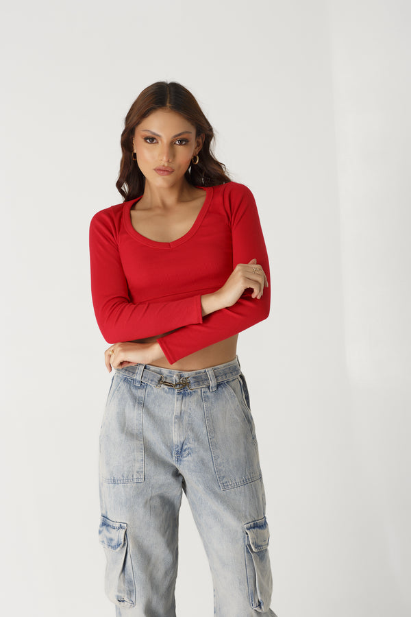 Blusa cohelo Rojo